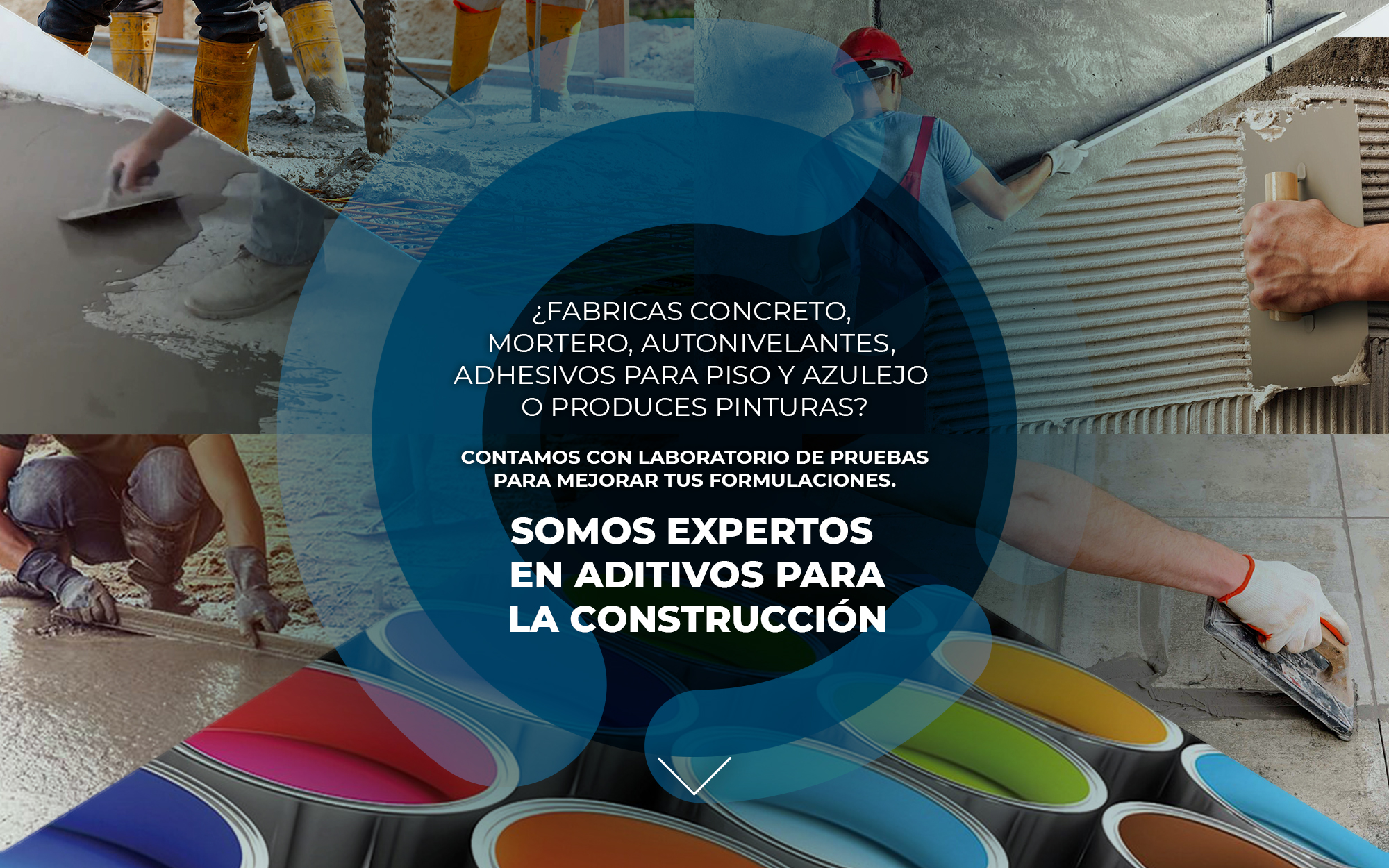 Somos expertos en aditivos para la construcción